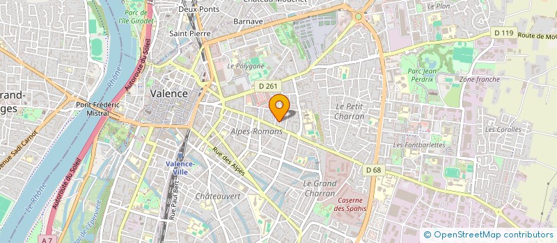 localisation de l'entreprise MADAME VIRGINIE DESANY  VALENCE