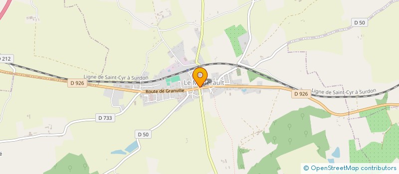 localisation de l'entreprise MADAME VIRGINIE DESCHAMPS à LE MERLERAULT