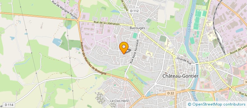 localisation de l'entreprise MADAME VIRGINIE DESLANDES à CHATEAU-GONTIER-SUR-MAYENNE