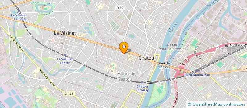 localisation de l'entreprise MADAME VIRGINIE DESMEULLES  CHATOU