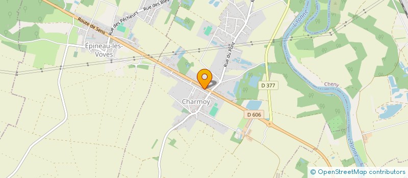 localisation de l'entreprise MADAME VIRGINIE DESOBLIN  CHARMOY