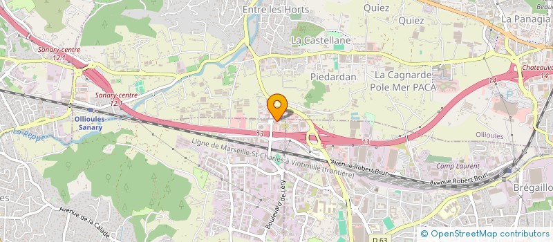 localisation de l'entreprise MADAME VIRGINIE DESPLANCHE  LE CASTELLET