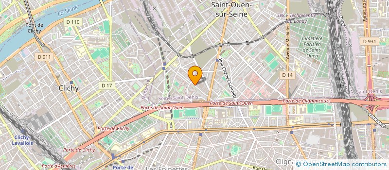 localisation de l'entreprise MADAME VIRGINIE DESSAIGNE à SAINT-OUEN-SUR-SEINE