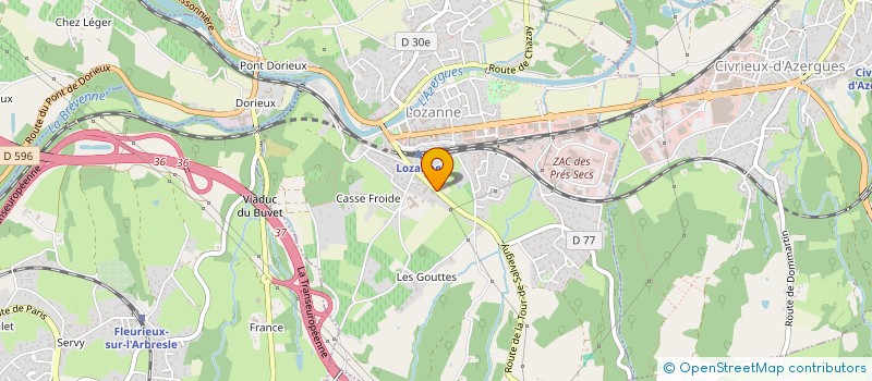 localisation de l'entreprise MADAME VIRGINIE DESSAUX  LOZANNE