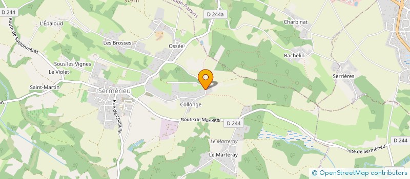 localisation de l'entreprise MADAME VIRGINIE DESVIGNES  SERMERIEU