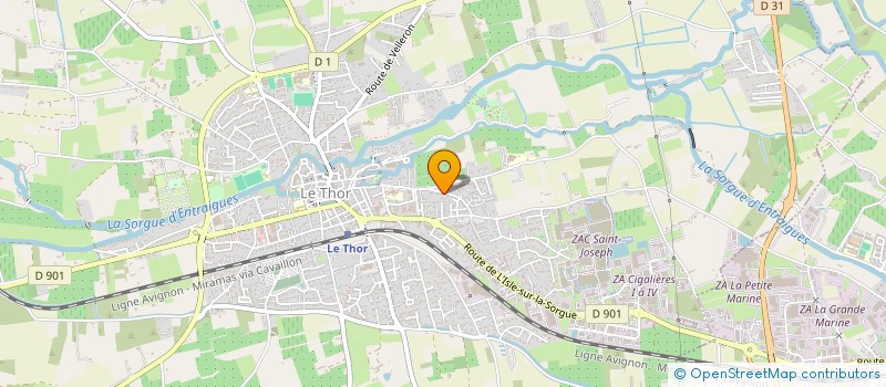 localisation de l'entreprise MADAME VIRGINIE DEVOUX  LE THOR