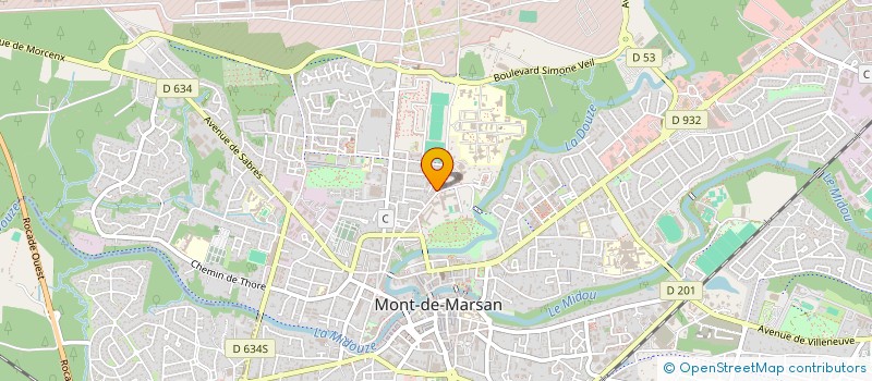 localisation de l'entreprise MADAME VIRGINIE DEYTS  MONT-DE-MARSAN