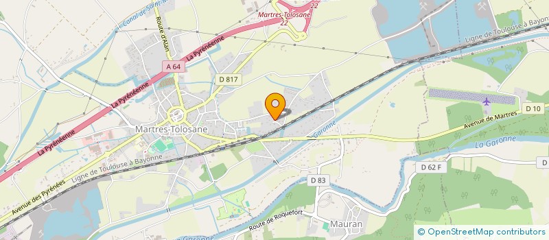 localisation de l'entreprise MADAME VIRGINIE DINNAT  MARTRES TOLOSANE