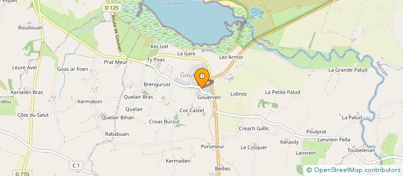 localisation de l'entreprise MADAME VIRGINIE DOLOU  GOULVEN