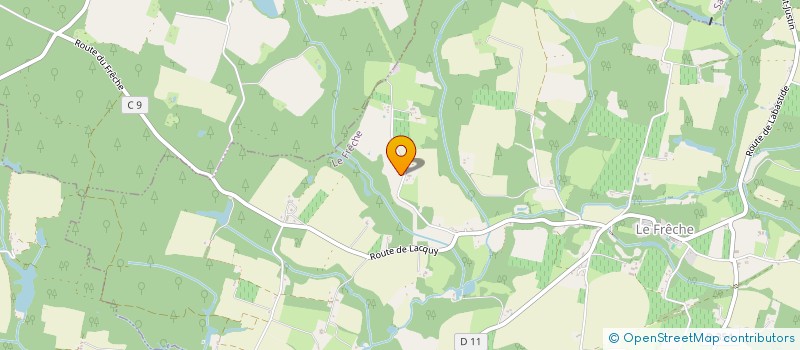 localisation de l'entreprise MADAME VIRGINIE DONNELLY  LE FRECHE