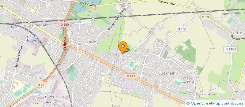 localisation de l'entreprise MADAME VIRGINIE DORE  GUESNAIN