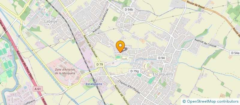 localisation de l'entreprise MADAME VIRGINIE DRANSART  ESCALQUENS