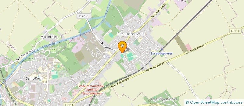 localisation de l'entreprise MADAME VIRGINIE DRAUX  ESCAUDUVRES