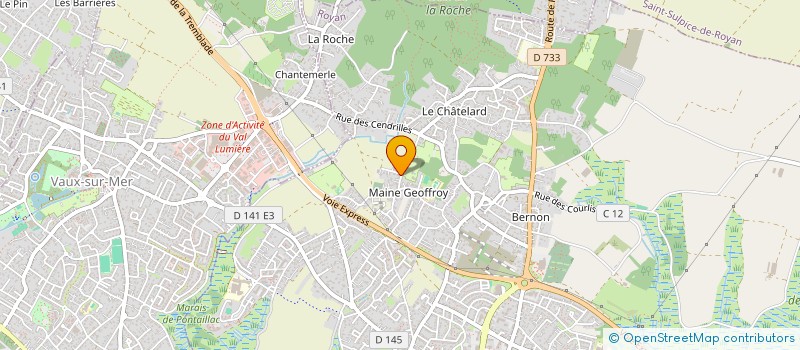 localisation de l'entreprise MADAME VIRGINIE DREBETZ  ROYAN