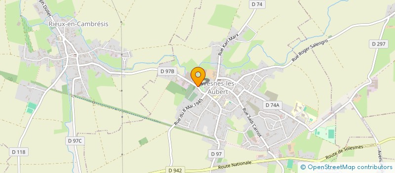 localisation de l'entreprise MADAME VIRGINIE DRUESNE  AVESNES-LES-AUBERT