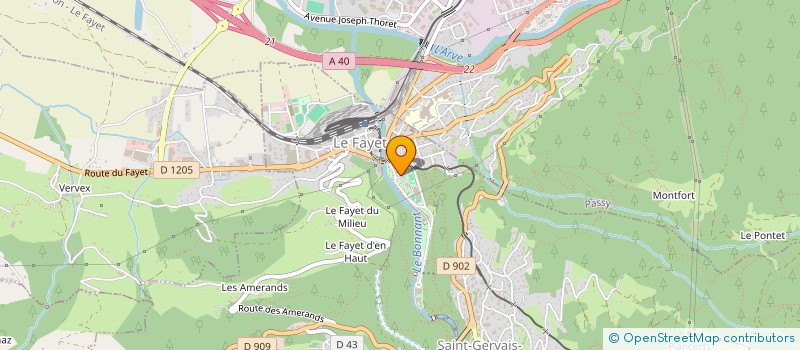 localisation de l'entreprise MADAME VIRGINIE DUBOIS à LES CONTAMINES-MONTJOIE