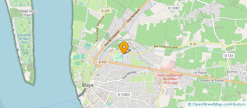 localisation de l'entreprise MADAME VIRGINIE DUBOIS à BLAYE