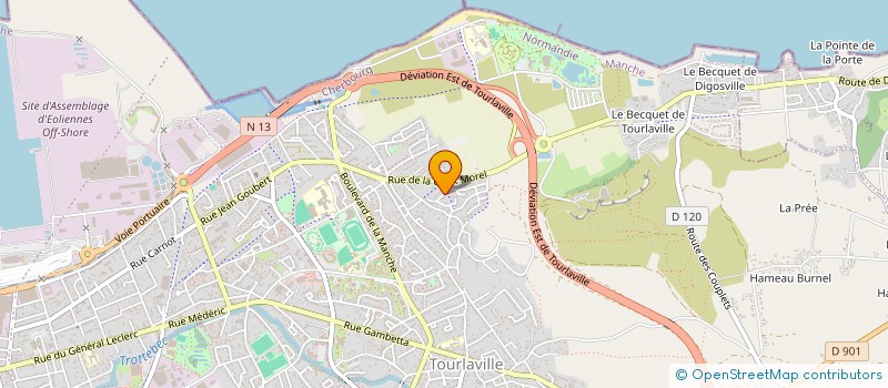 localisation de l'entreprise MADAME VIRGINIE DUBOT  CHERBOURG-EN-COTENTIN