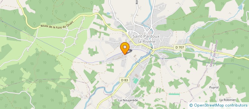 localisation de l'entreprise MADAME VIRGINIE DUBREUIL  SAINT-SAUD-LACOUSSIERE