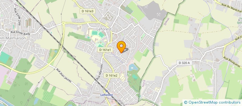 localisation de l'entreprise MADAME VIRGINIE DUCHOSSOY  LEFOREST