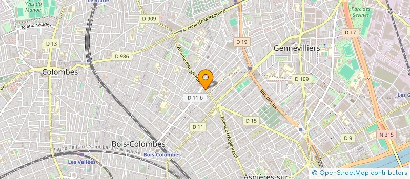localisation de l'entreprise MADAME VIRGINIE DUCLOS à BOIS-COLOMBES