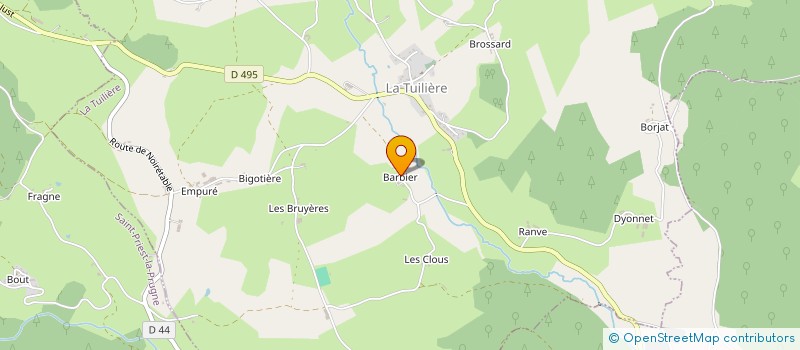 localisation de l'entreprise MADAME VIRGINIE DUFOUR à TUILIERE (LA)