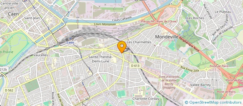 localisation de l'entreprise MADAME VIRGINIE DUFOUR à CAEN