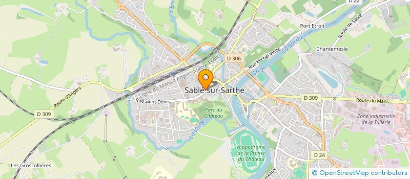 localisation de l'entreprise MADAME VIRGINIE DUGAST  SABLE-SUR-SARTHE