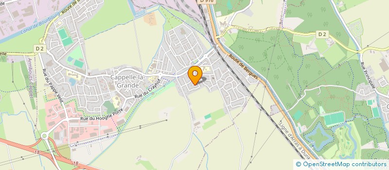 localisation de l'entreprise MADAME VIRGINIE DUHAMEL  CAPPELLE-LA-GRANDE