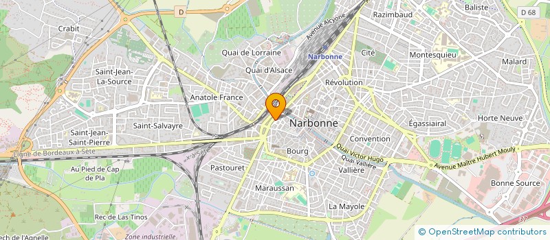 localisation de l'entreprise MADAME VIRGINIE DUMAS à NARBONNE