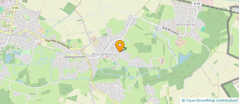 localisation de l'entreprise MADAME VIRGINIE DUMAZY  BOURGHELLES