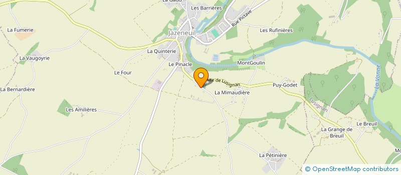 localisation de l'entreprise MADAME VIRGINIE DUMEIX à JAZENEUIL