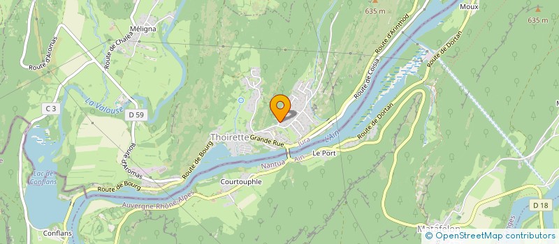 localisation de l'entreprise MADAME VIRGINIE DUMONT  THOIRETTE-COISIA