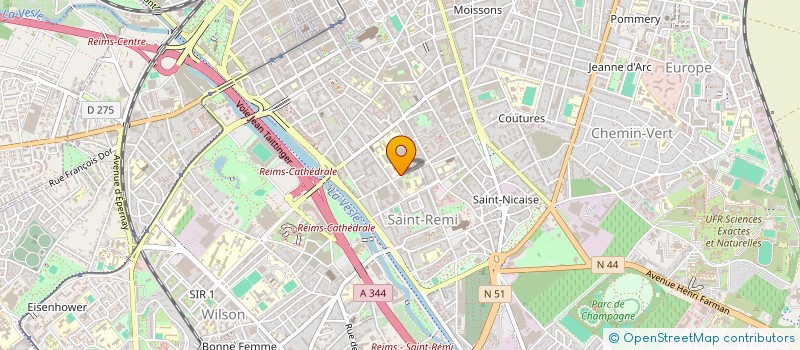 localisation de l'entreprise MADAME VIRGINIE DUMONTHIER  REIMS