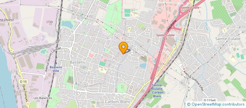 localisation de l'entreprise MADAME VIRGINIE DUPERON  CARBON-BLANC