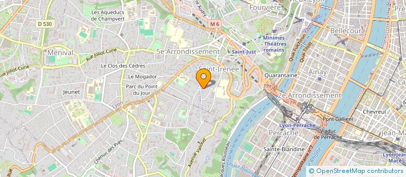 localisation de l'entreprise MADAME VIRGINIE DUPERRAY à LYON