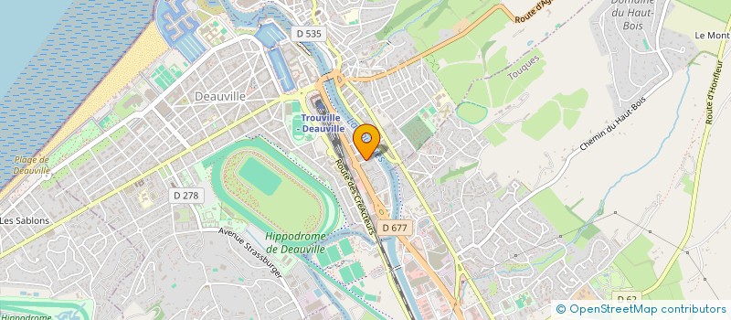 localisation de l'entreprise MADAME VIRGINIE DUPILLE  DEAUVILLE