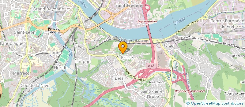 localisation de l'entreprise MADAME VIRGINIE DUPLAA  BAYONNE