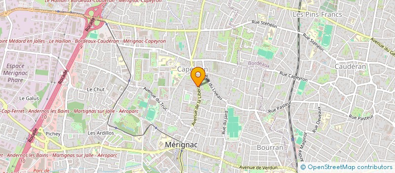 localisation de l'entreprise MADAME VIRGINIE DUPOUY  MERIGNAC