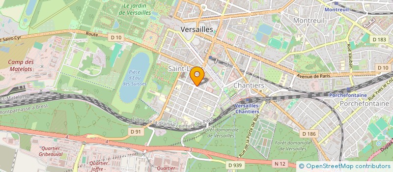 localisation de l'entreprise MADAME VIRGINIE DUPRE à VERSAILLES