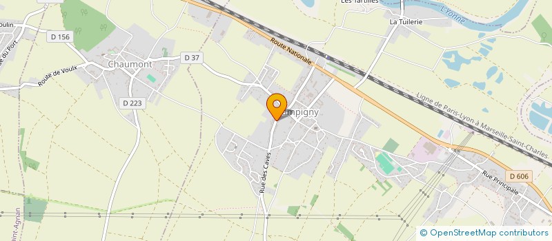 localisation de l'entreprise MADAME VIRGINIE DUPRE  CHAMPIGNY