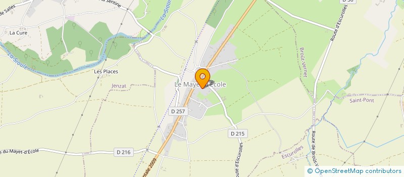 localisation de l'entreprise MADAME VIRGINIE DUPUIS  LE MAYET-D'ECOLE