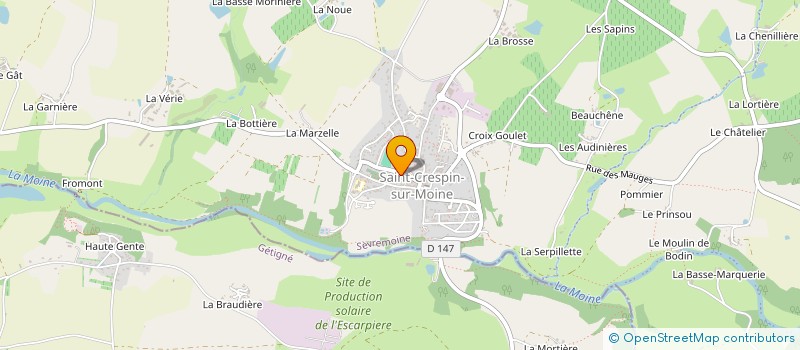 localisation de l'entreprise MADAME VIRGINIE DUPUY à SEVREMOINE