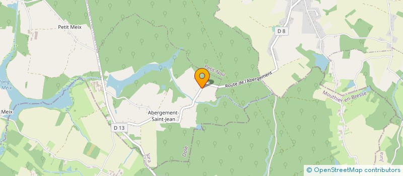 localisation de l'entreprise MADAME VIRGINIE DURAND  NEUBLANS-ABERGEMENT