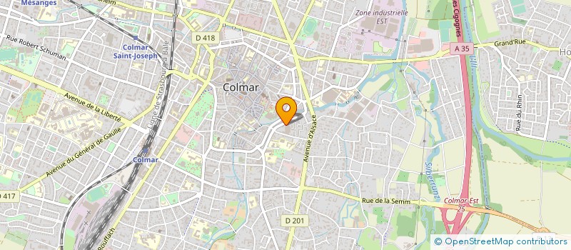 localisation de l'entreprise MADAME VIRGINIE DURAND  COLMAR