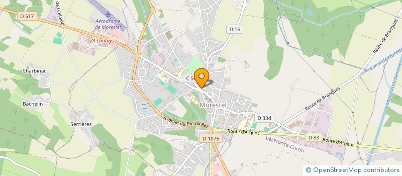 localisation de l'entreprise MADAME VIRGINIE DURAND  MORESTEL