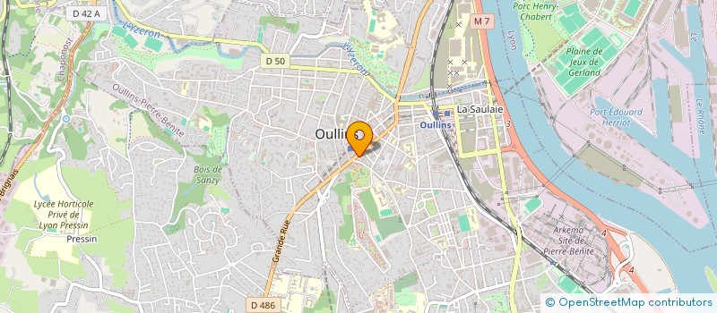 localisation de l'entreprise MADAME VIRGINIE DURAND  OULLINS-PIERRE-BENITE