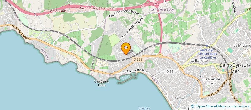 localisation de l'entreprise MADAME VIRGINIE DURLOT à SAINT-CYR-SUR-MER
