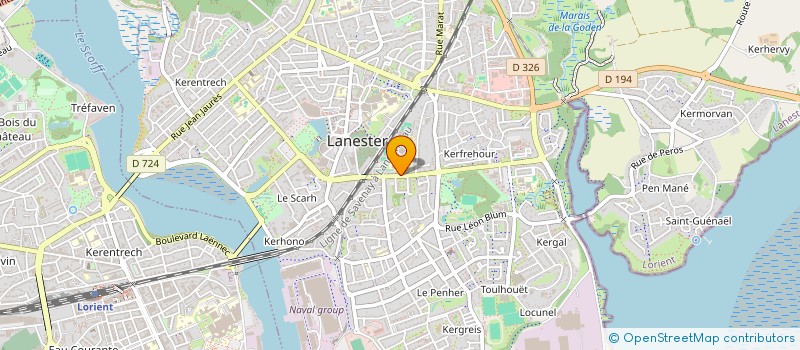 localisation de l'entreprise MADAME VIRGINIE DUSAUTOIS à LANESTER