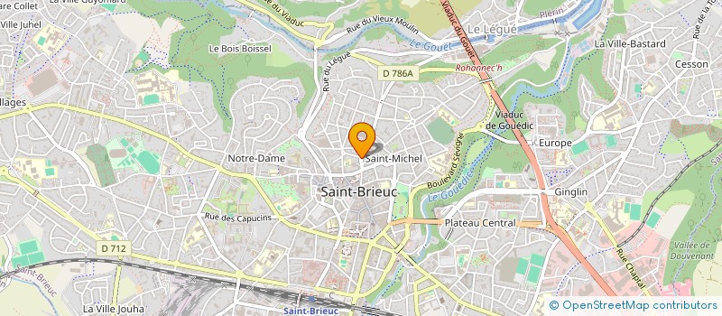 localisation de l'entreprise MADAME VIRGINIE DUVACHER à SAINT-BRIEUC